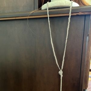Silver necklace 23" drop